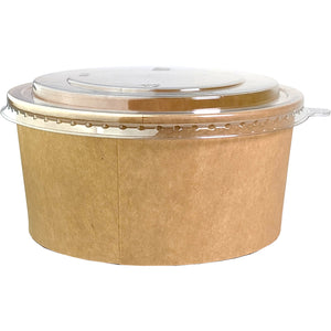 Kraft Paper Bowls & PET Lids [2 Sizes Available]