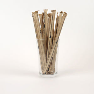 True Kraft Standard Straws, Wrapped - 7.75" (Box of 250)