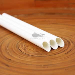 White Bubble Tea Straws, Wrapped - 7.75" (Case of 2,280)